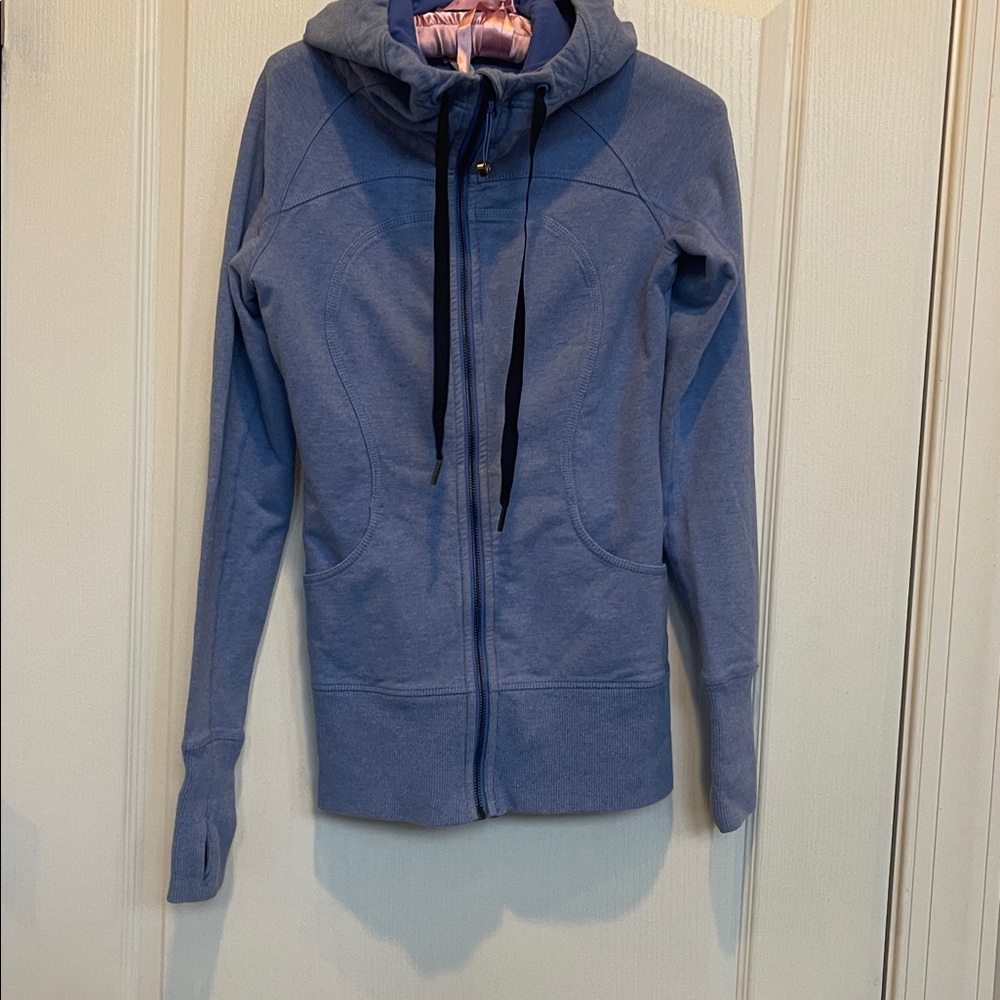 Blue Hooded Men's Jacket